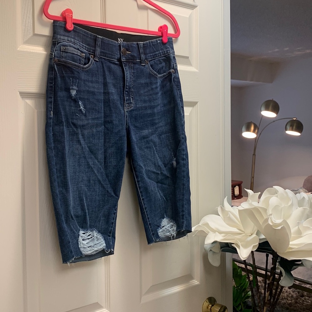 New York and Company Jean Bermuda Shorts